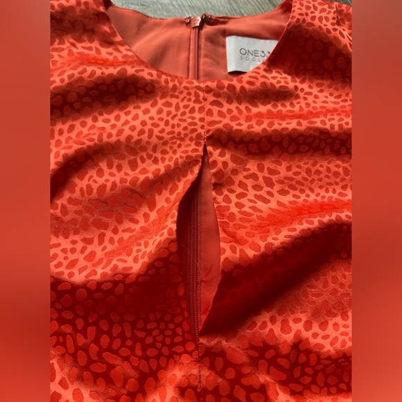 ONE33 Social Long Sleeve Jacquard Keyhole Mini Dress Size 8 - Picture 8 of 16